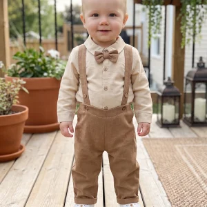 Romper Baby Boy Gentleman Suspender Pants